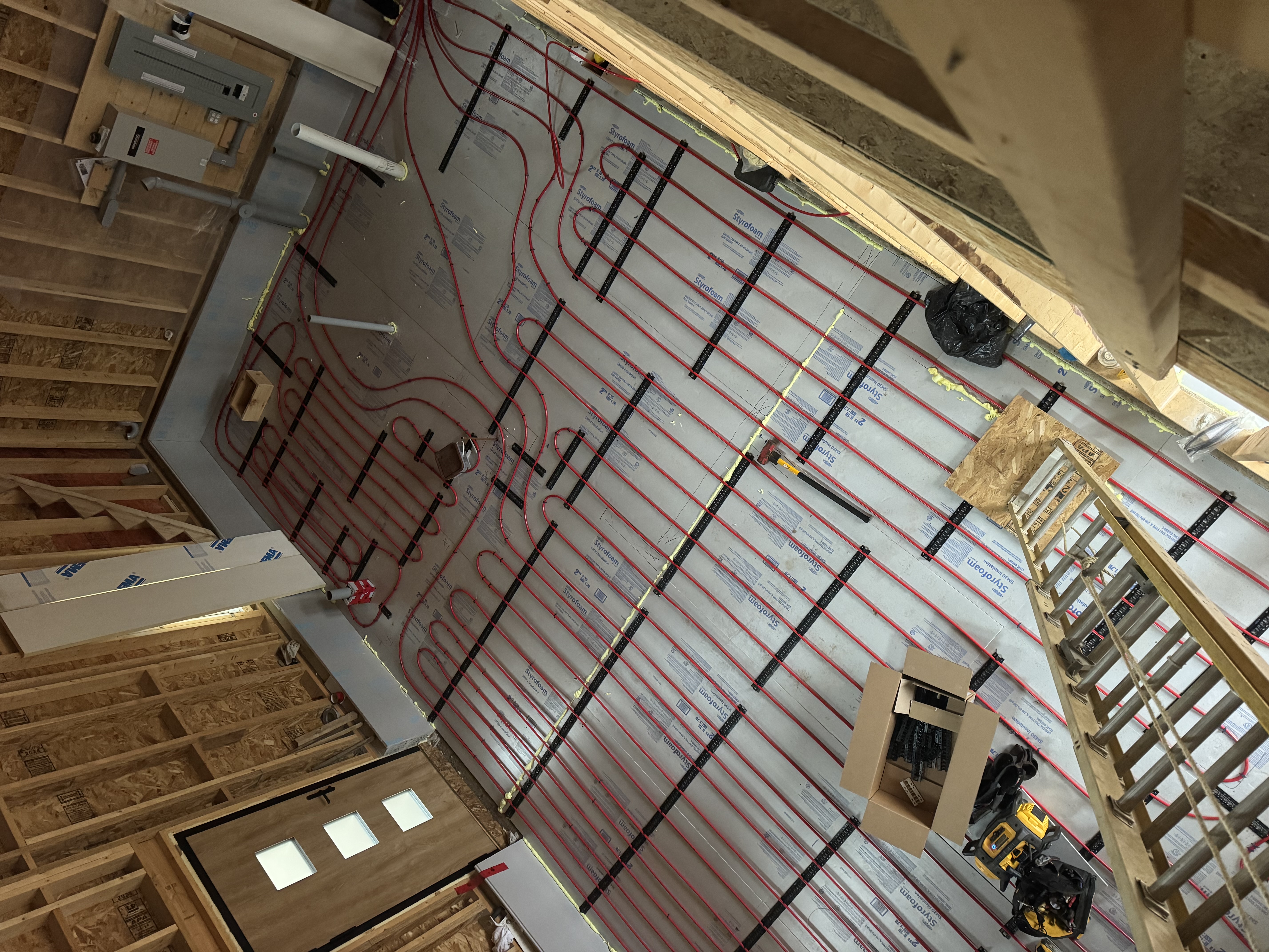 Commercial boiler system installation